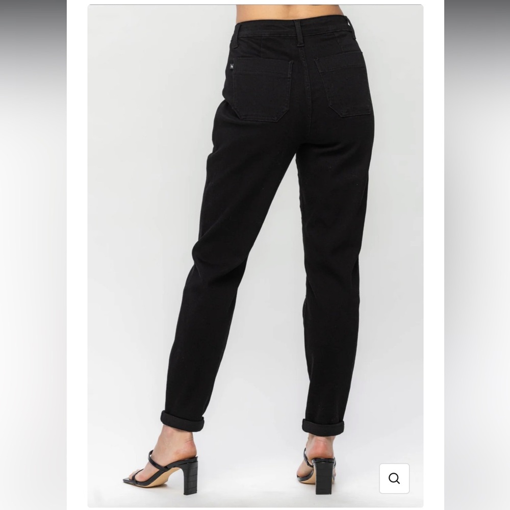 Judy Blue Jet Black Jogger Jeans - Picture 3 of 5